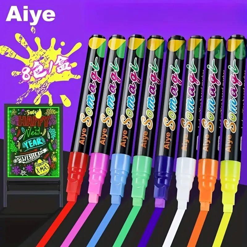 Маркер меловой набор 8 цветов (мм1)