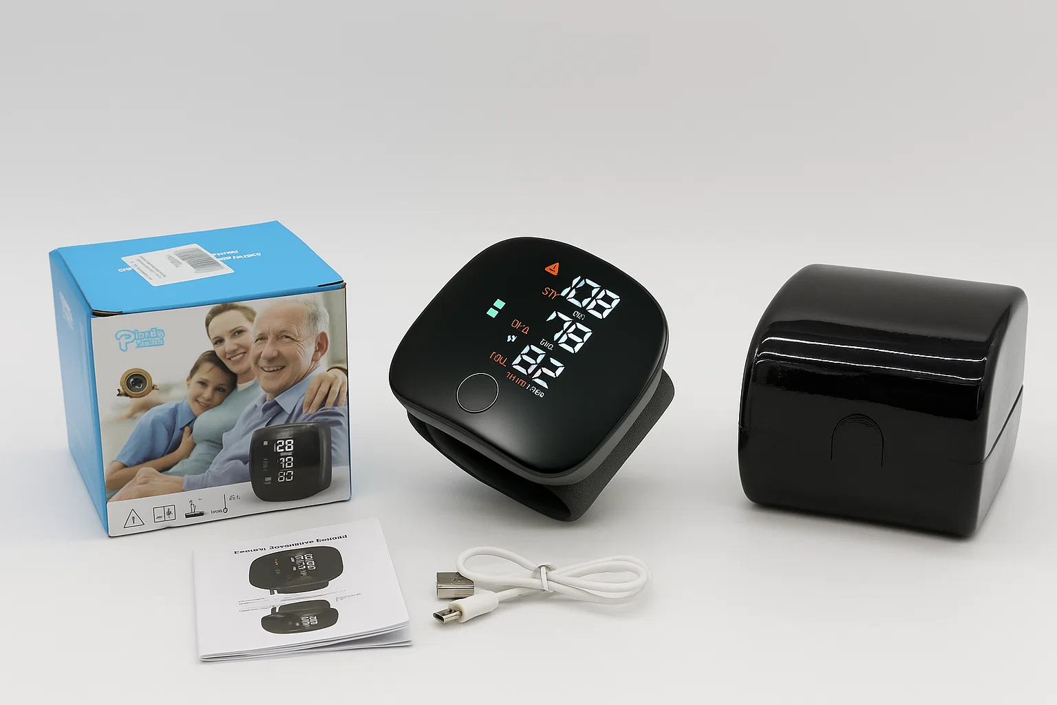 Тонометр на запястье BK-606B USB-C автоматический цифровой Черный (30116798) - фото 2