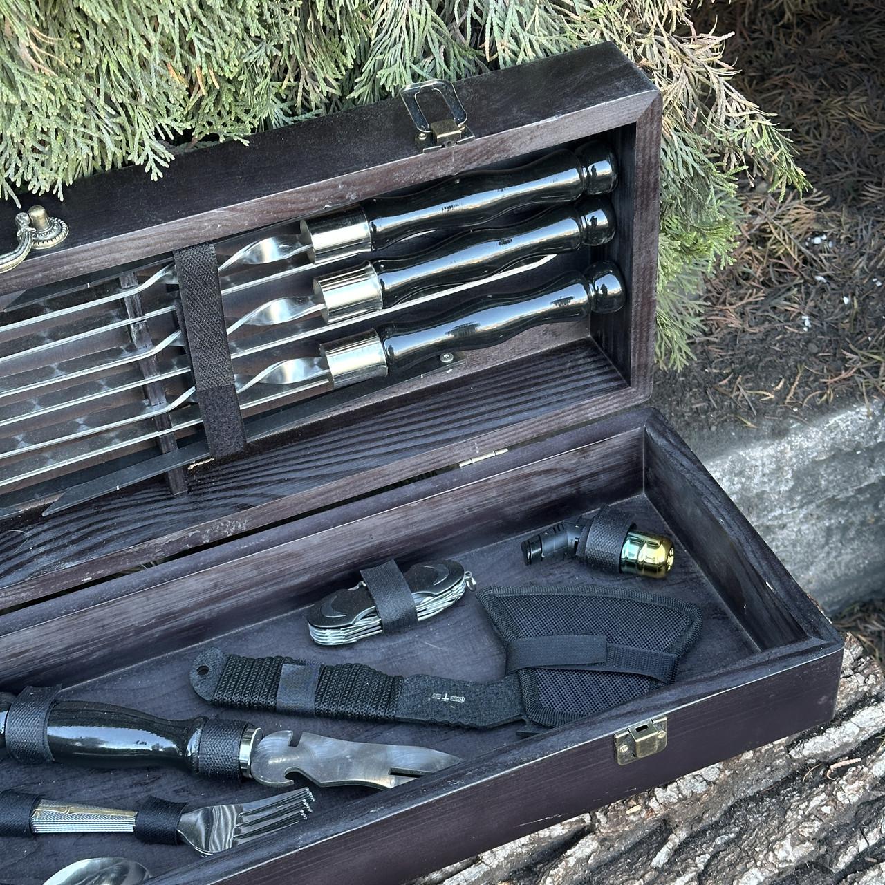 Набор подарочный для барбекю Mzavod Гетман Черный (27728832) - фото 7 Набор подарочный для барбекю Mzavod Гетман Черный (27728832) - фото 7