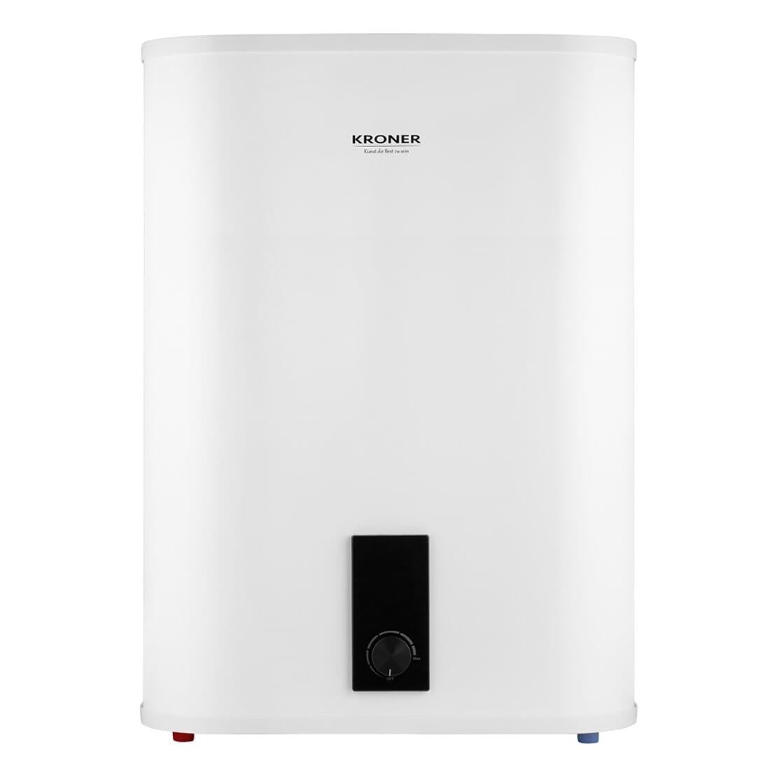 Бойлер Kroner NEO Flacher 80 л 2 кВт сухой ТЭН универсальный Белый (K80PVH2-D)
