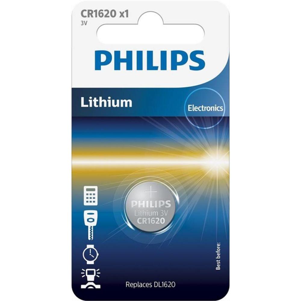 Батарейка Philips CR1620 літієва 3 В 1 шт. (CR1620/00B)