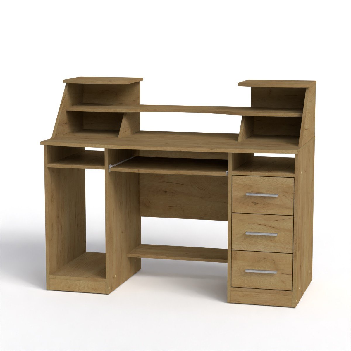 Стіл комп'ютерний Компаніт Комфорт 5 126,8х650х103,8 см Дуб крафт золотий (66f00bd1e46f9163b5262897)