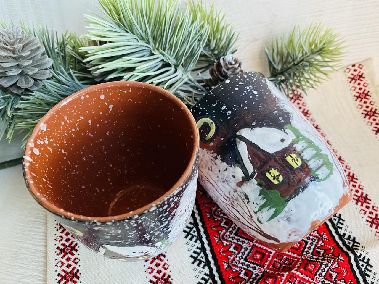 Стакан глиняный Керамклуб Зима 300 мл - фото 3 Стакан глиняный Керамклуб Зима 300 мл - фото 3