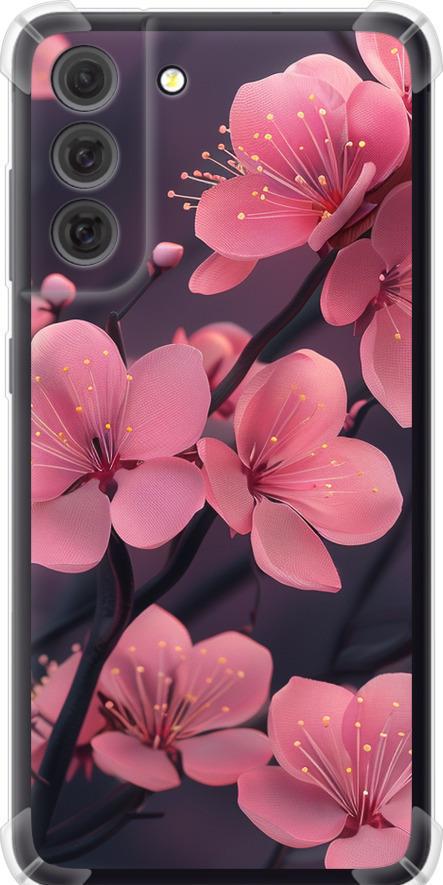 Чехол на Samsung Galaxy S21 FE Пурпурная сакура (6075sp-2302-42517)