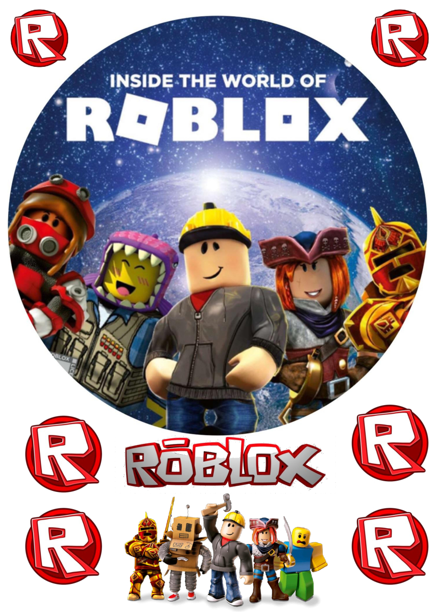 Картинка на торт вафельна Roblox 3 (14645)