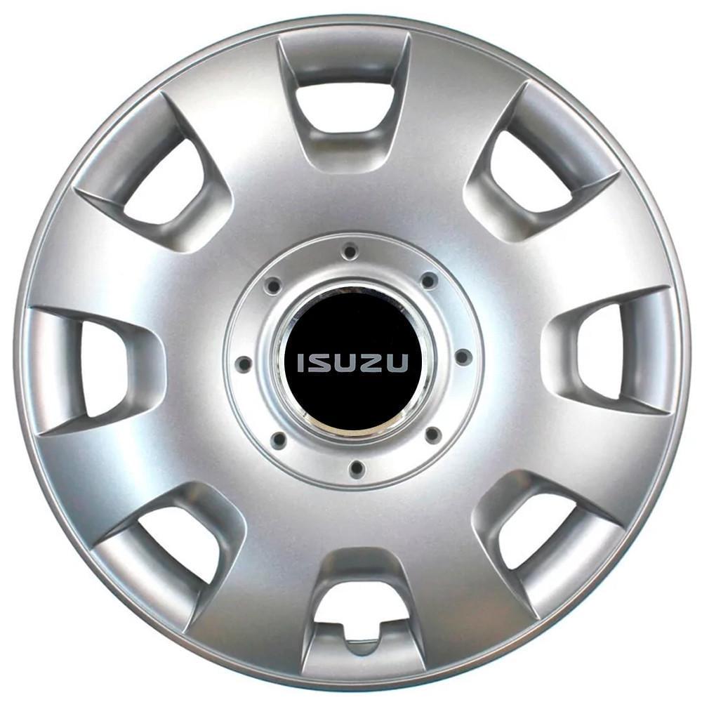 Колпаки SJS 304 с логотипом Isuzu R15 4 шт. Серебристый