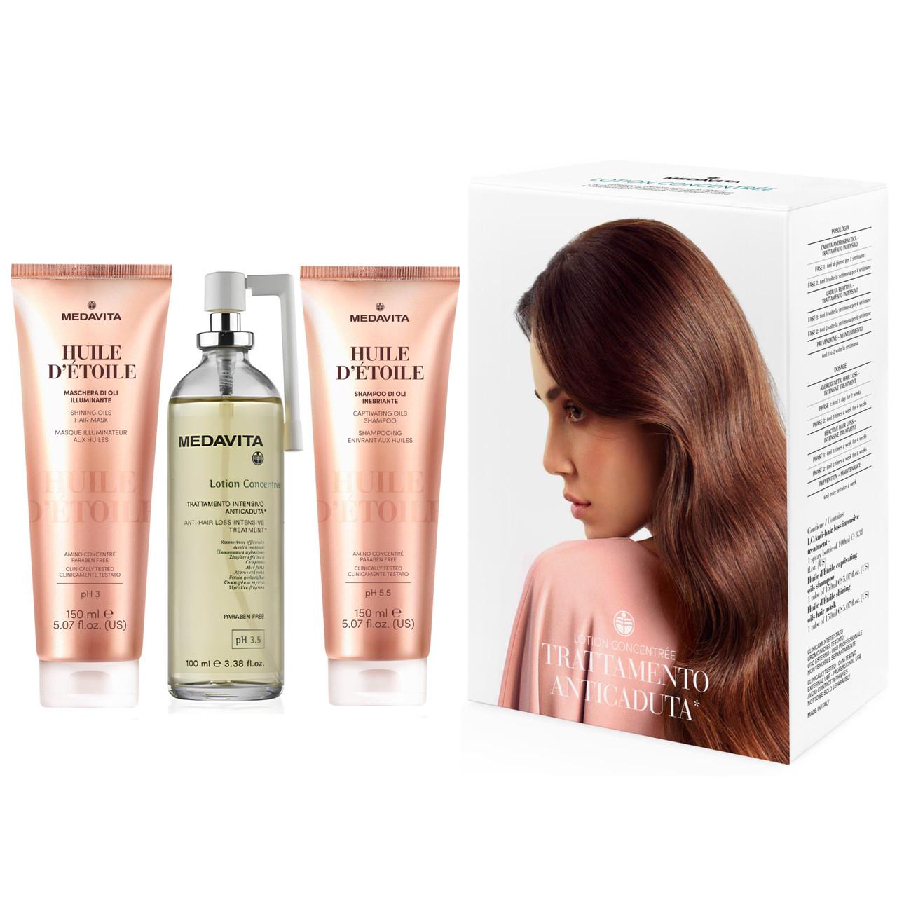 Набор для профилактики и борьбы с выпадением волос Medavita Lotion Concentrée & Huile D'etoile (0124106)