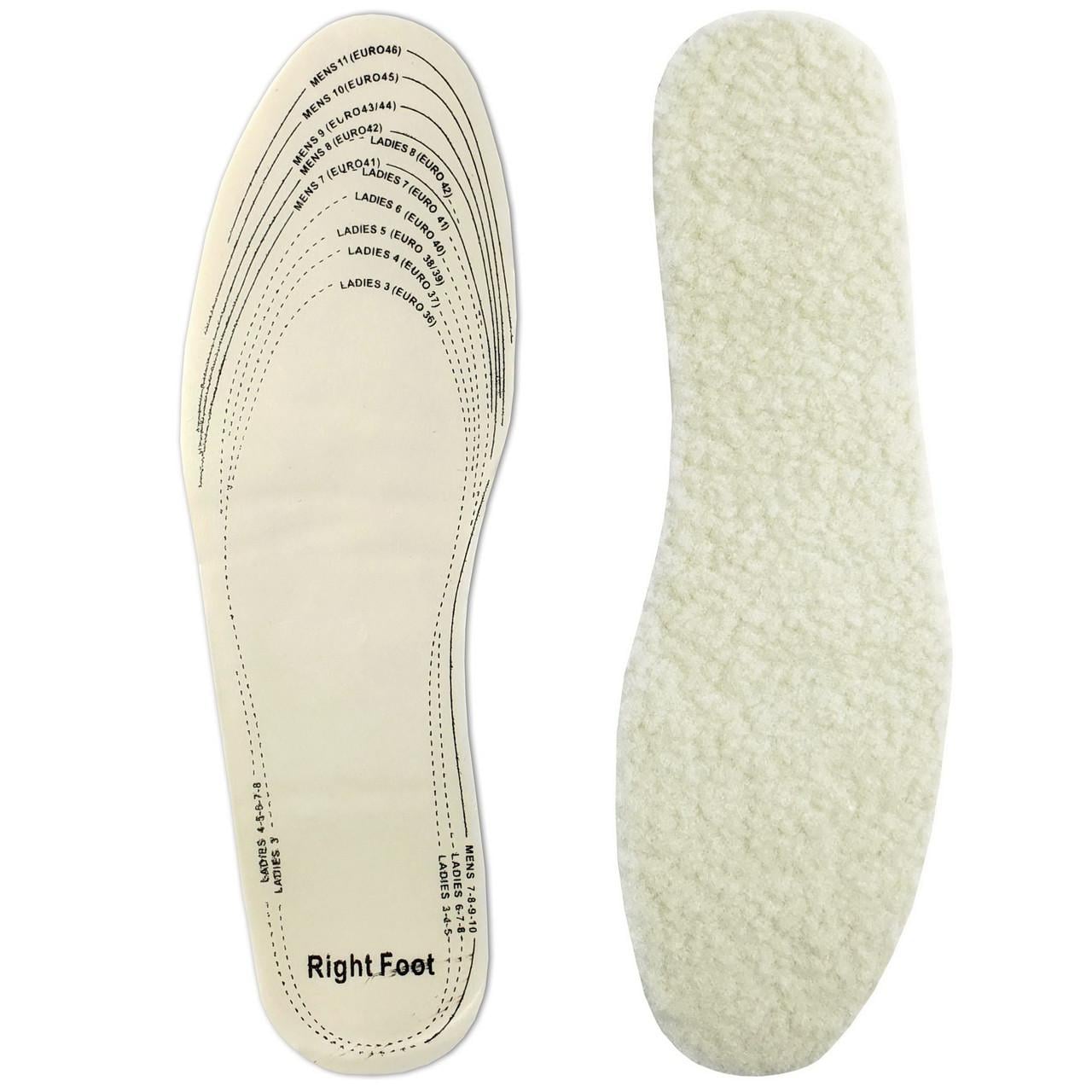 Устілки для взуття обрізні Insoles Health універсальні з овчини та латексу р. 36–46 Бежевий (7G-F-7710)