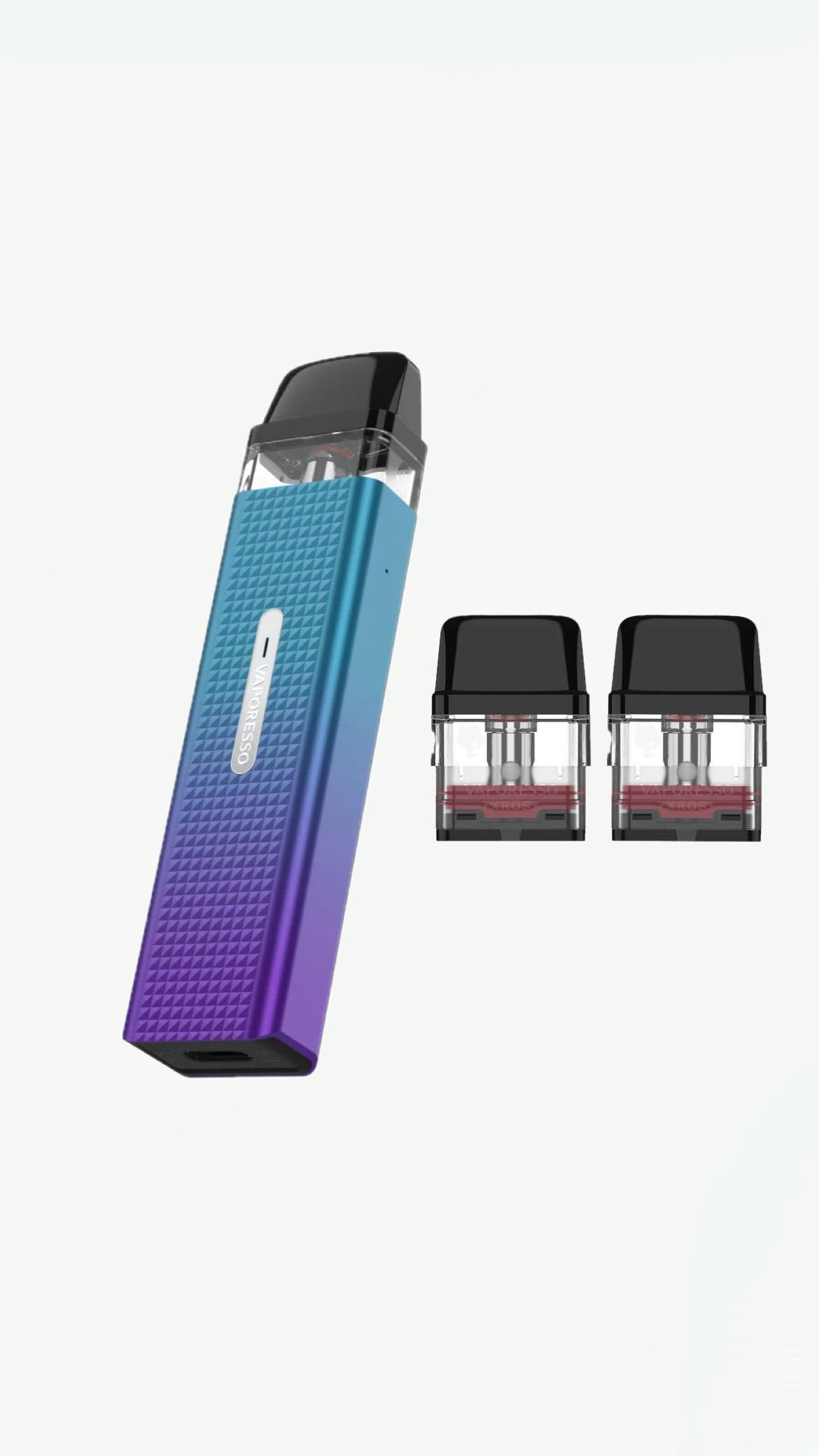 Электронная сигарета Vaporesso Xros mini с двумя картриджами без жидкости Grape Purple/Blue (18407847)