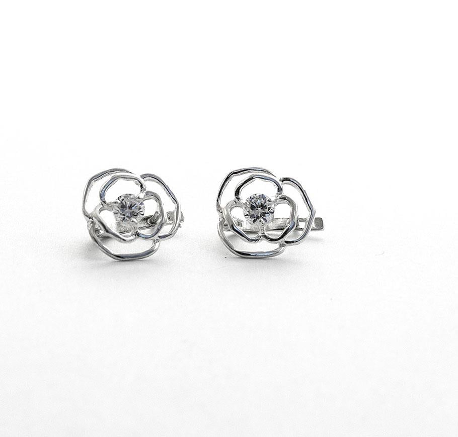 Серьги серебряные Maxi Silver 7962 Розы (87962)
