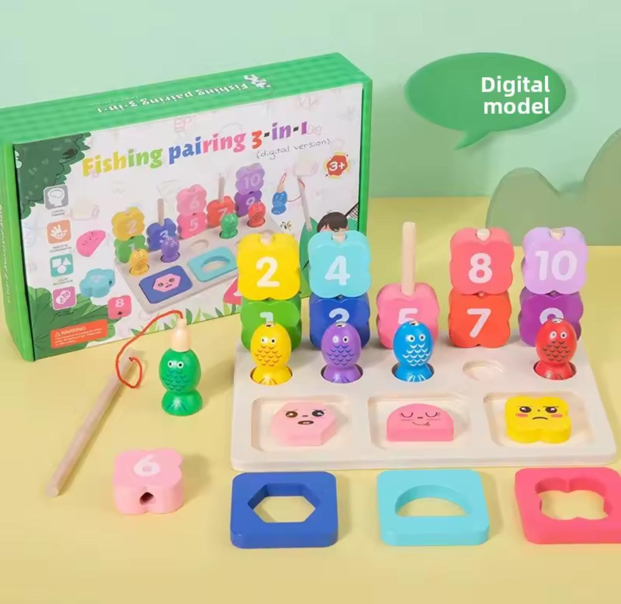 Игрушка развивающая Дощечка-сортер деревянная магнитная рыбалка для развития мелкой моторики рук 1-3 года (2795382750) - фото 2 Игрушка развивающая Дощечка-сортер деревянная магнитная рыбалка для развития мелкой моторики рук 1-3 года (2795382750) - фото 2