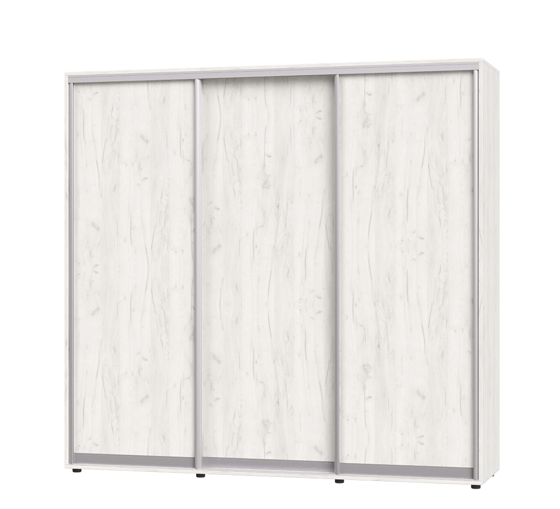 Шкаф-купе трехдверный Эверест ШК-04 220х60х220 см 
Дуб Крафт Белый (07140)