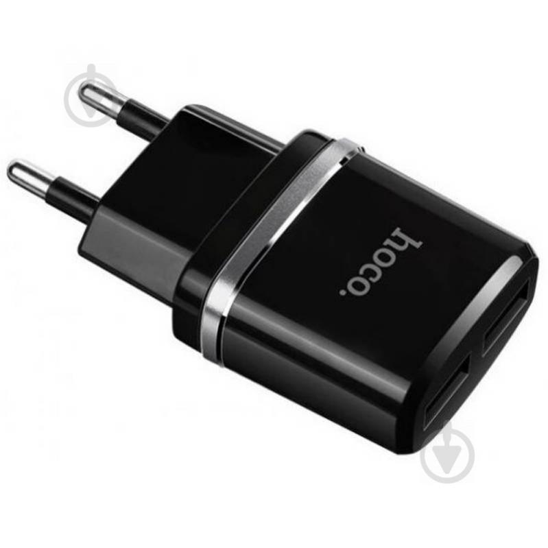СЗУ Hoco C12 Dual USB Charger 2.4A (Черный) 482462