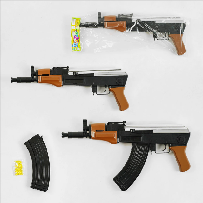 Детский игрушечный автомат с реалистичным дизайном и пульками (11100) - фото 2 Детский игрушечный автомат с реалистичным дизайном и пульками (11100) - фото 2