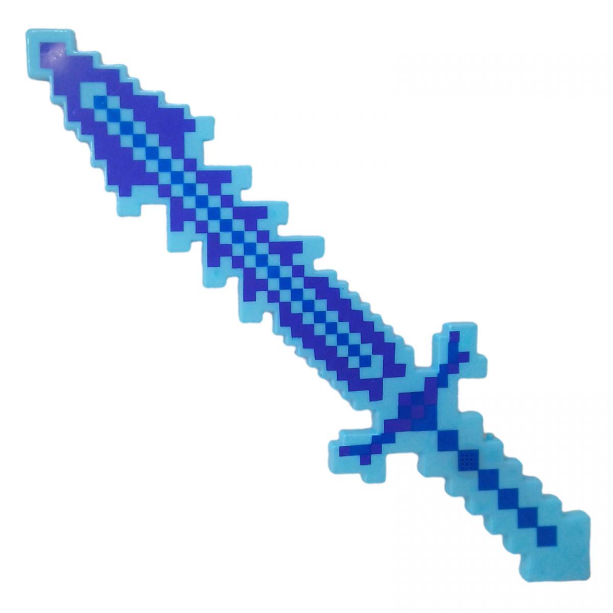 Меч со светом и звуком Minecraft Голубой (231879)