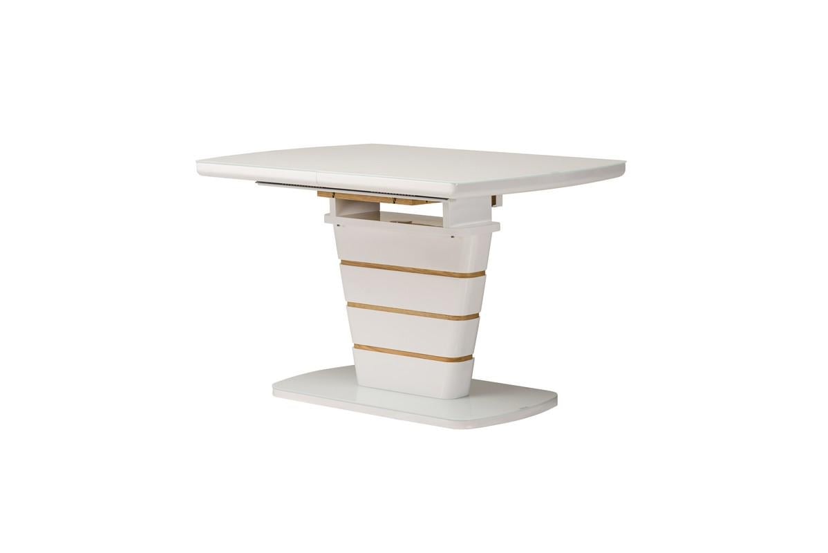 Стол обеденный прямоугольный раскладной Vetro Mebel TM-59-1 80х120 см Белый