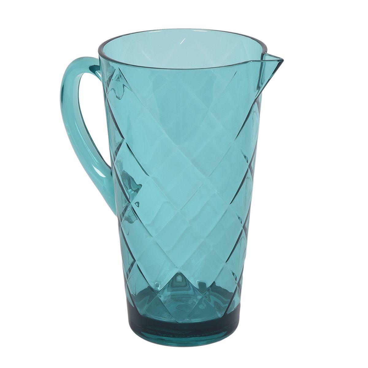 Кувшин Certified International Алмазные грани из акрилового стекла 2,1 л Бирюзовый (20432) - фото 7