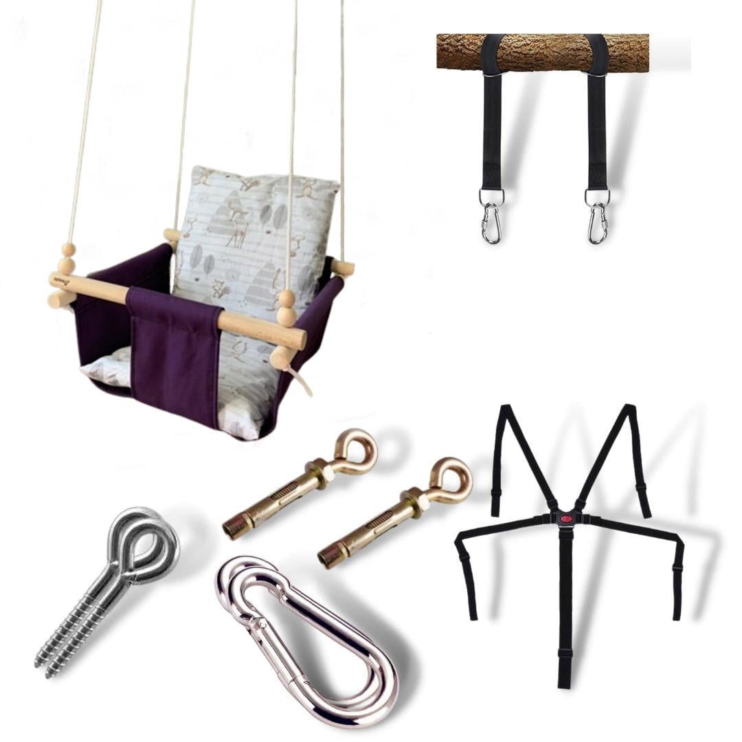 Детская качеля Infancy Скандинавия Фиолетовый (9908482) Детская качеля Infancy Скандинавия Фиолетовый (9908482)