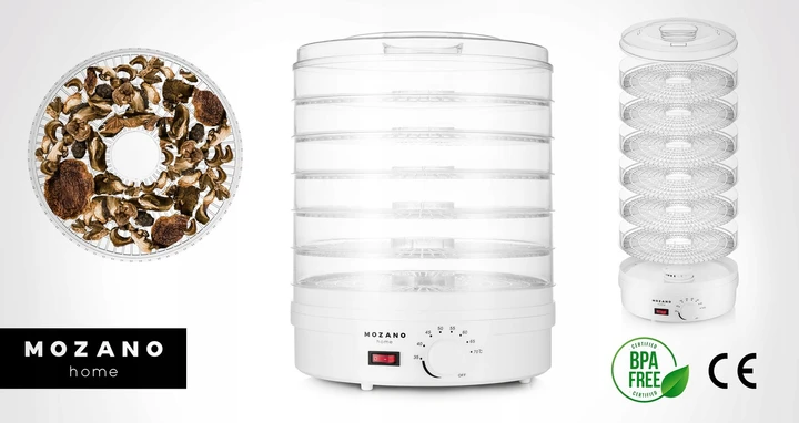 Сушарка-дегідратор Mozano Food Dehydrator 500 Вт White - фото 6