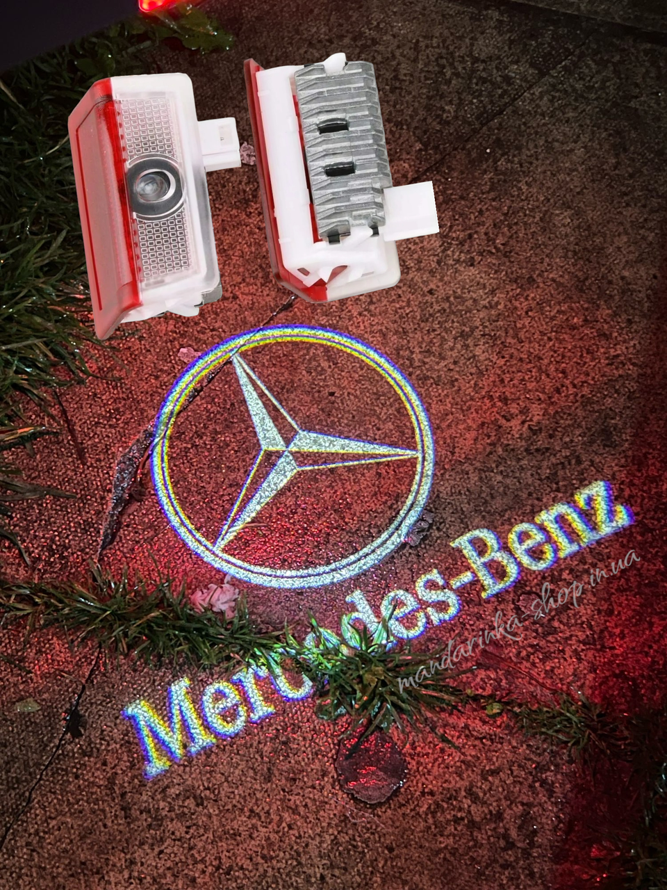 Підсвічування світлодіодне штатне на двері автомобіля з логотипом MERCEDES A/B/C/E/ML/GL class (2026177131) - фото 4