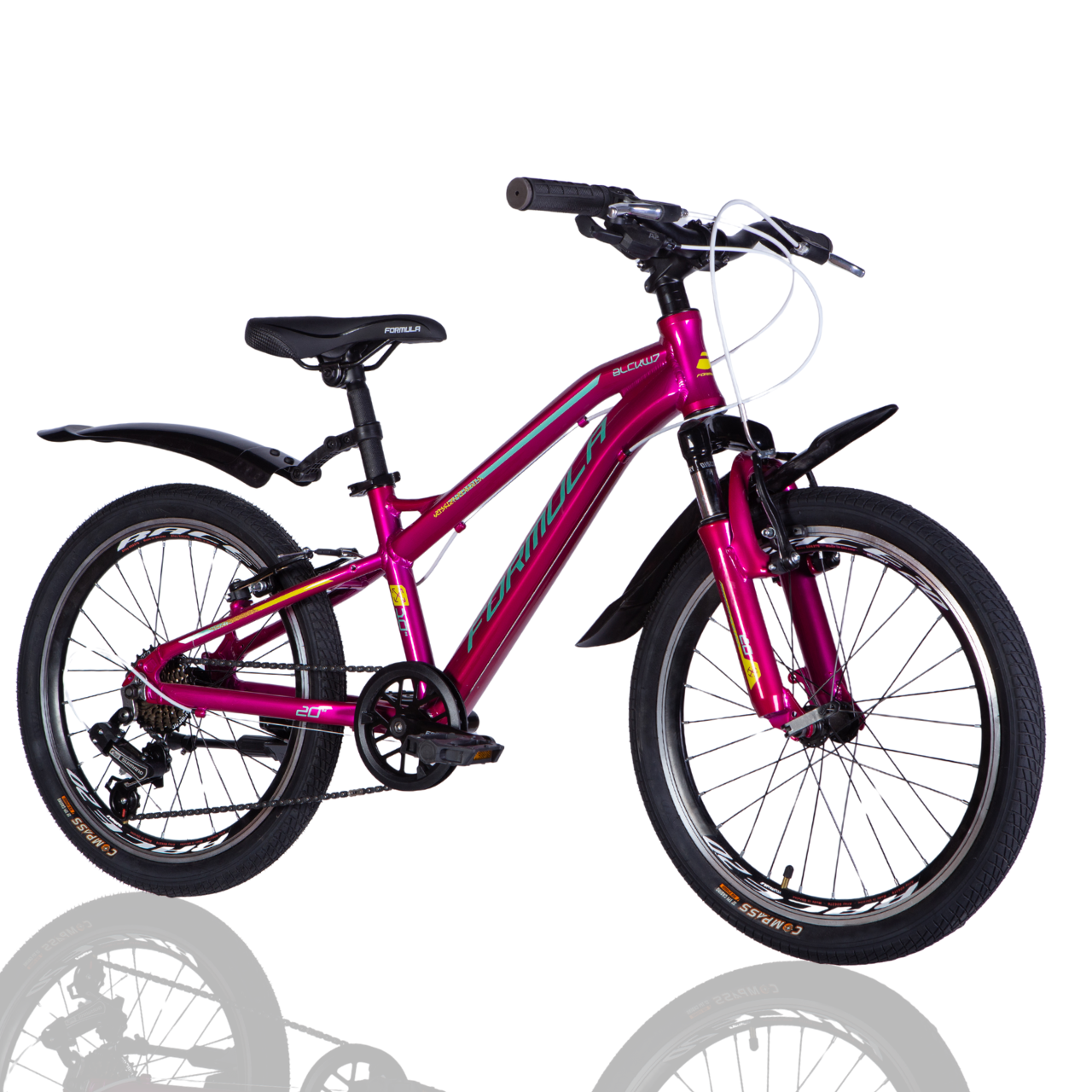 Велосипед детский Formula BlackWOOD Vbr FR AL 20" рама-11" Малиновый