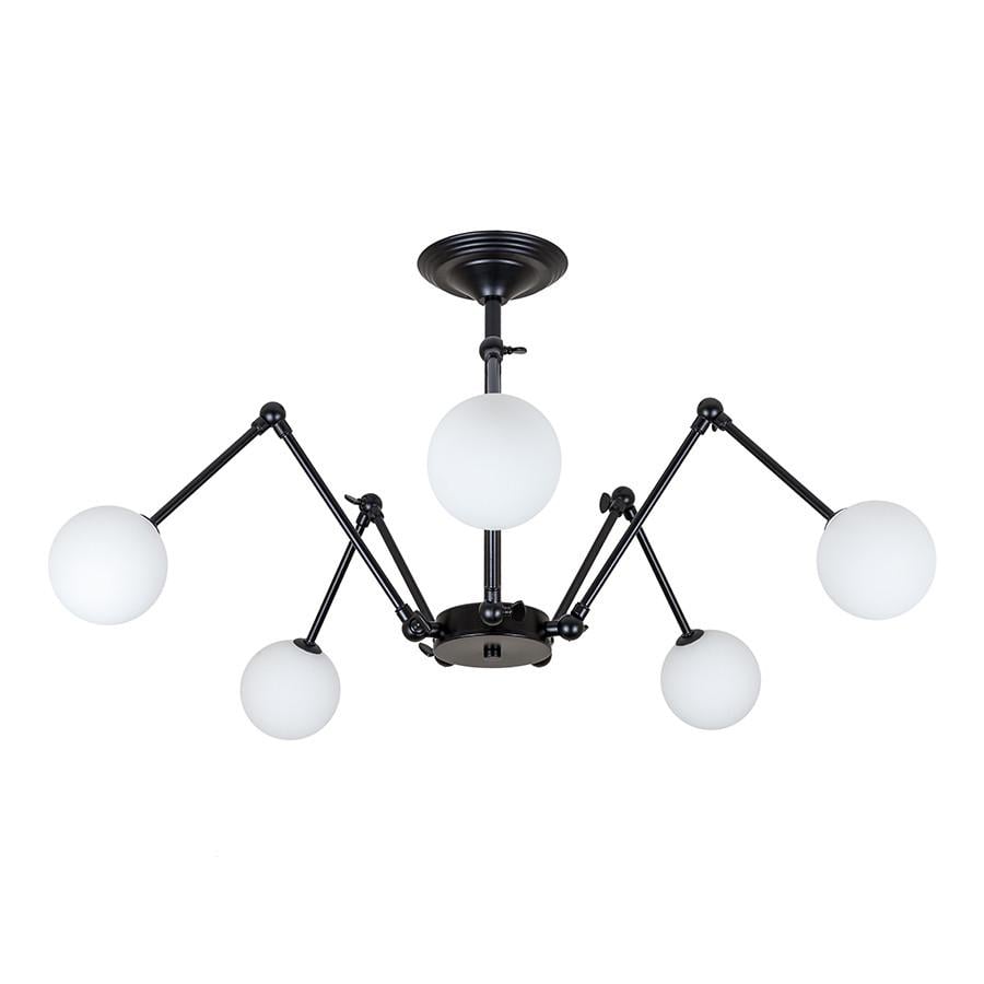 Люстра 761S1005F-5 BK/WH