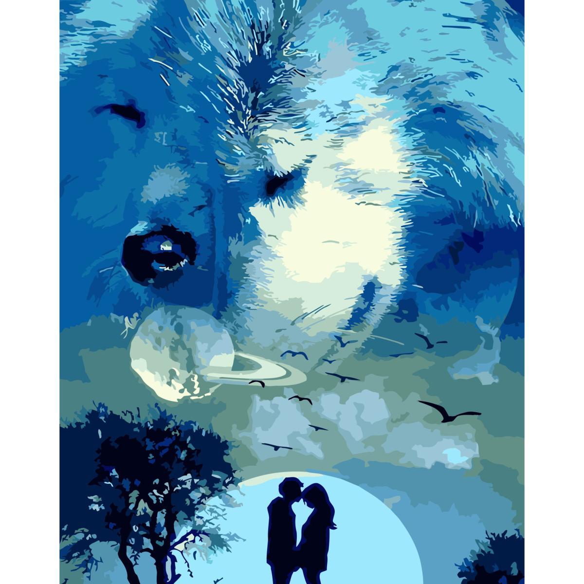 Картина за номерами Strateg Преміум Вірна пара 40x50 см (SY6808) Картина за номерами Strateg Преміум Вірна пара 40x50 см (SY6808)