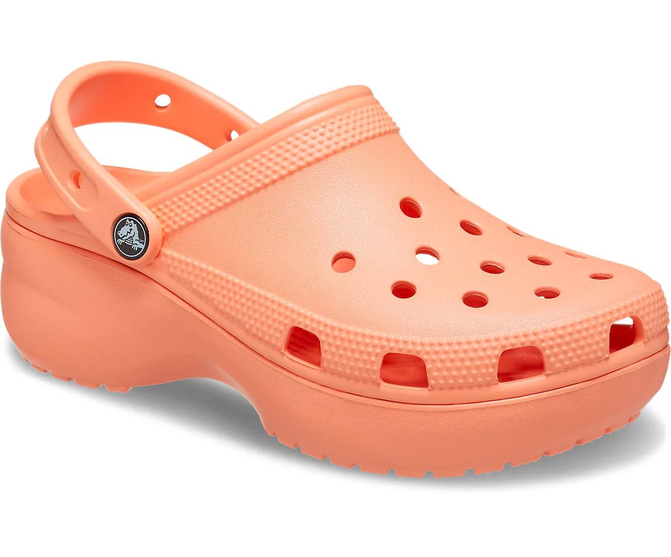 Сабо жіночі Crocs Classic Platform Clog M6W8 р. 38 24,5 см Papaya (206750) - фото 2