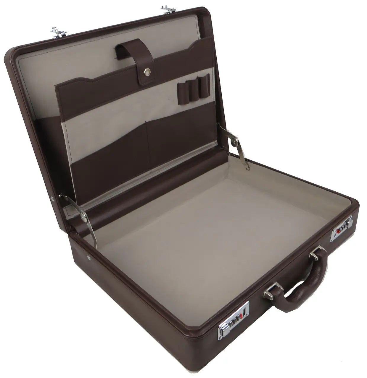 Дипломат чоловічий Portfolio екошкіра Коричневий (S1645450) - фото 8 Дипломат чоловічий Portfolio екошкіра Коричневий (S1645450) - фото 8