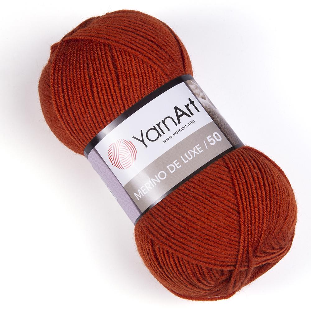 Пряжа YarnArt Merino De Luxe 3027 Терракот (6052)