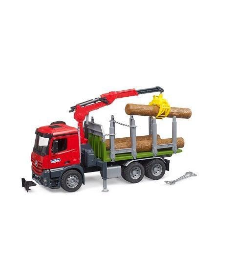 Машинка игрушечная Bruder Лесовоз MB Arocs с манипулятором (03669)