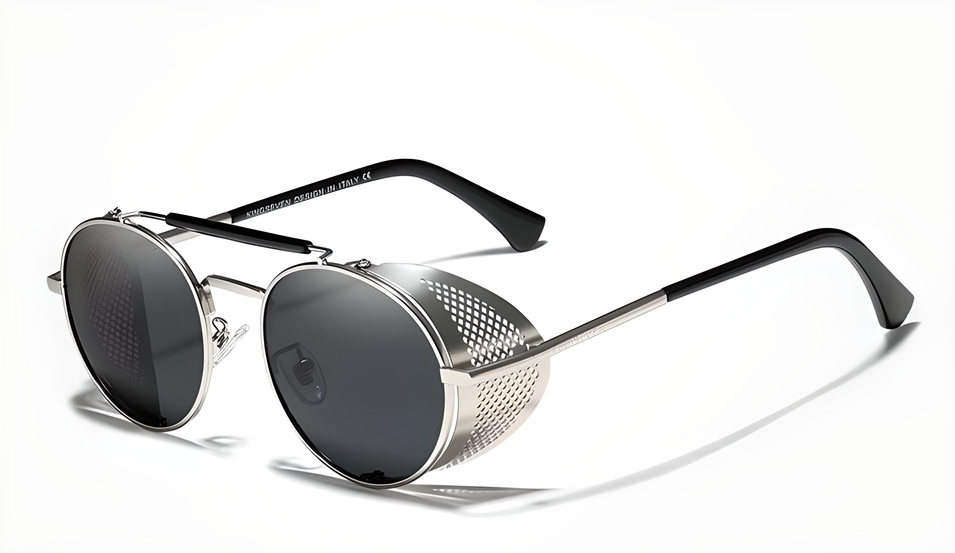 Солнцезащитные очки KINGSEVEN DESIGN N7550 Тишейды с поляризованными линзами Серебряный/Серый