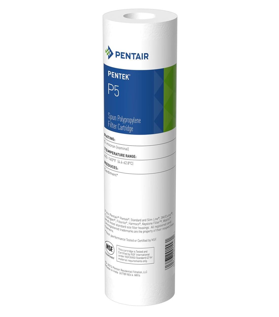 Картридж механічної очистки води Pentair Pentek P5 9 з поліпропіленового волокна 7/8" (4246)