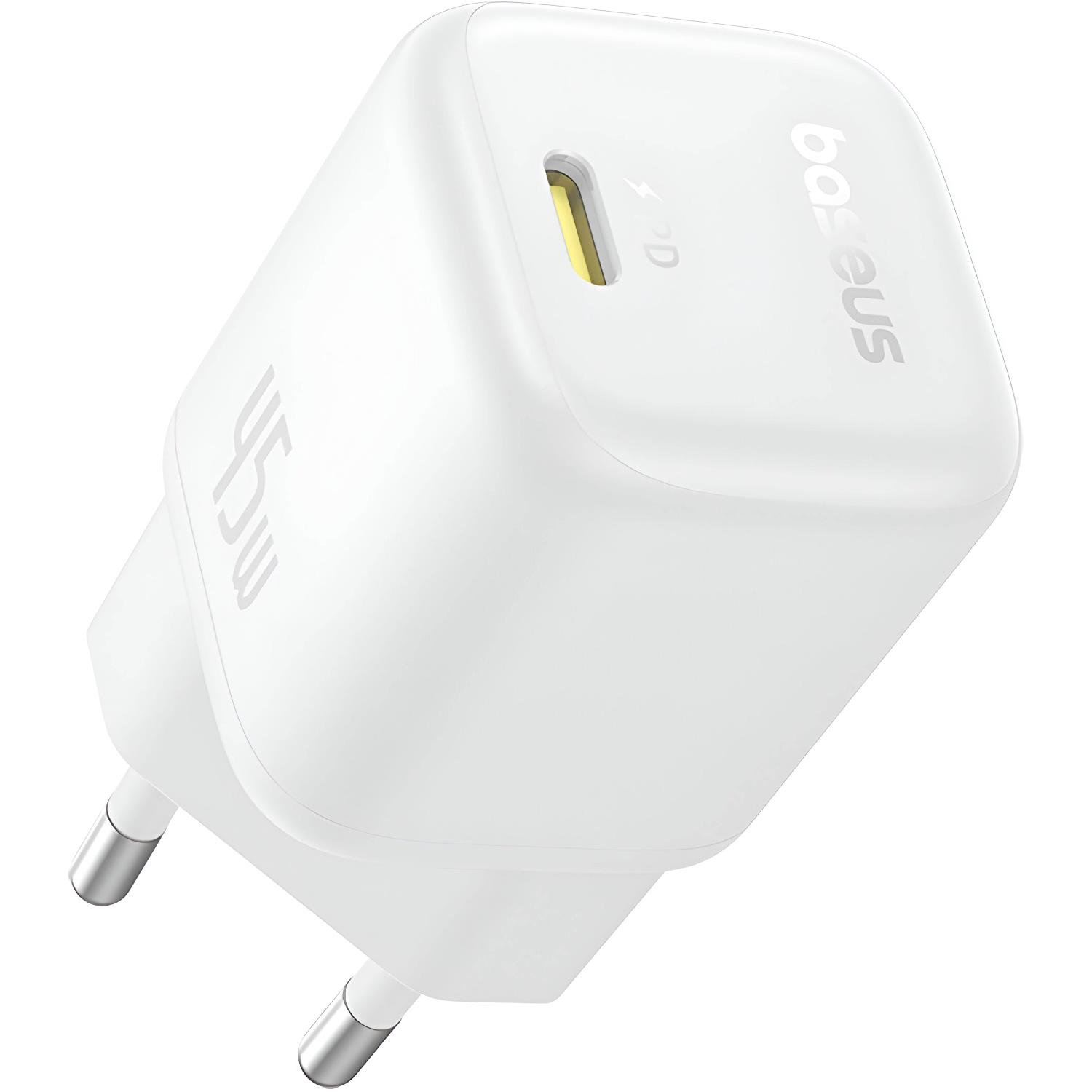 Зарядний пристрій BASEUS PicoGo GaN6 Pro Fast Charger 1C 45W Moon White (P10176800213-00)