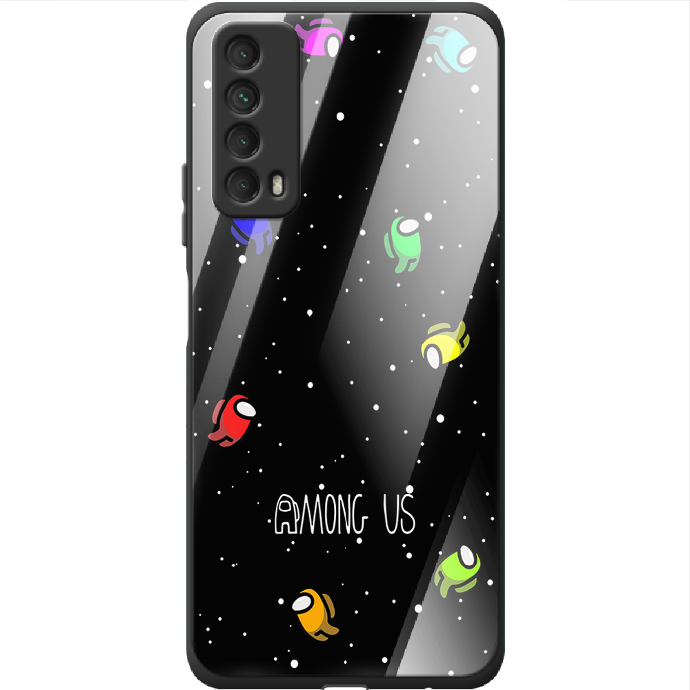 Чехол Boxface Huawei P Smart 2021 Among Us Invisible Черный силикон со стеклом (41133-bk76-41802)