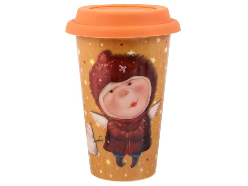 Кружка с силиконовой крышкой Lefard Я самый замечательный ангел 400 мл (924-671)