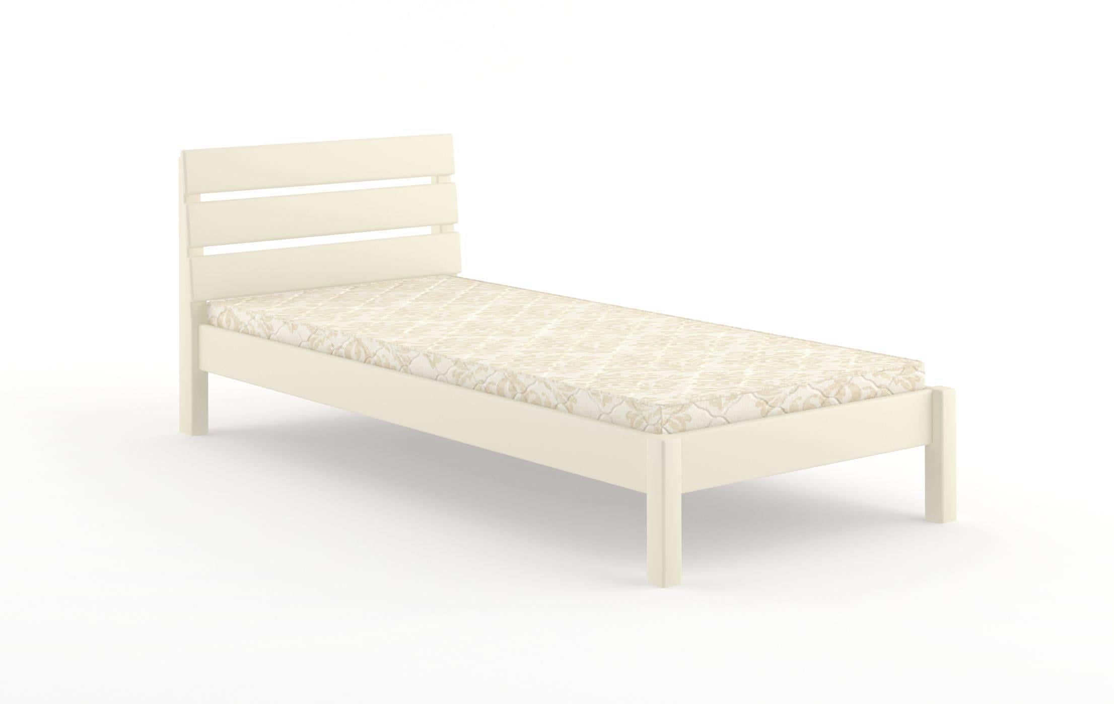 Кровать детская деревянная Mebigrand Бостон S0505Y30R 80x190 см Айвори (MBG-2554)