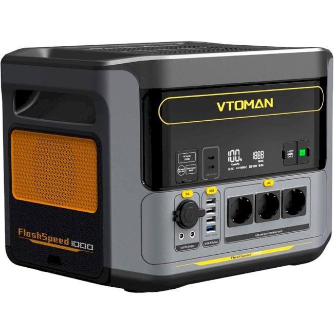 Зарядная станция универсальная VTOMAN FlashSpeed 1000 828 Вт/ч 1000 Вт LiFePO4 (613097) - фото 2 Зарядная станция универсальная VTOMAN FlashSpeed 1000 828 Вт/ч 1000 Вт LiFePO4 (613097) - фото 2