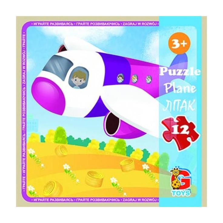 Пазлы детские картонные G-Toys Транспорт 12 эл. (IP-177-P-743)