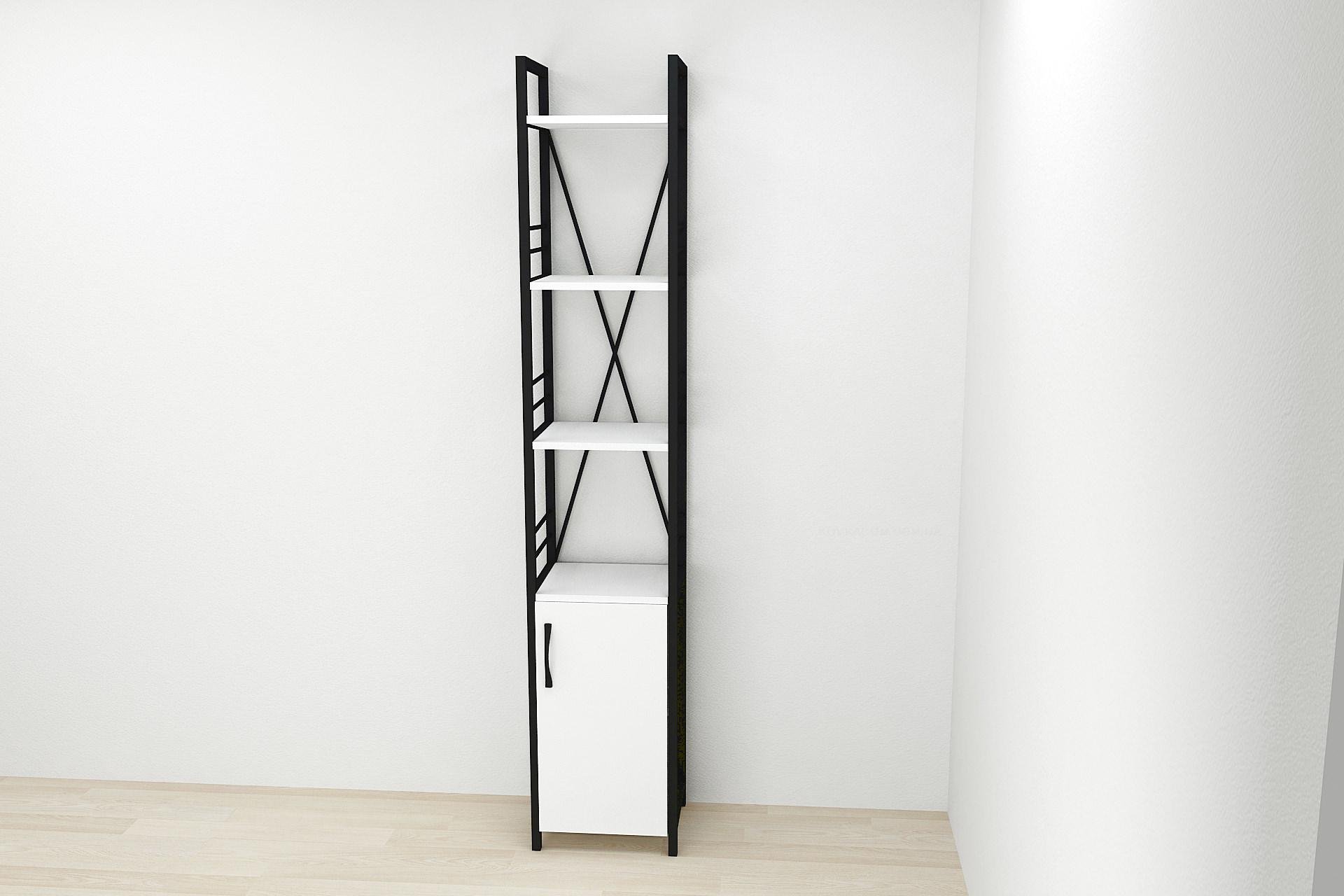 Этажерка Ferrum-decor Коннект 4/34 с тумбой ДСП 179x34x28 см Черный/Белый (FRD-104463) Этажерка Ferrum-decor Коннект 4/34 с тумбой ДСП 179x34x28 см Черный/Белый (FRD-104463)