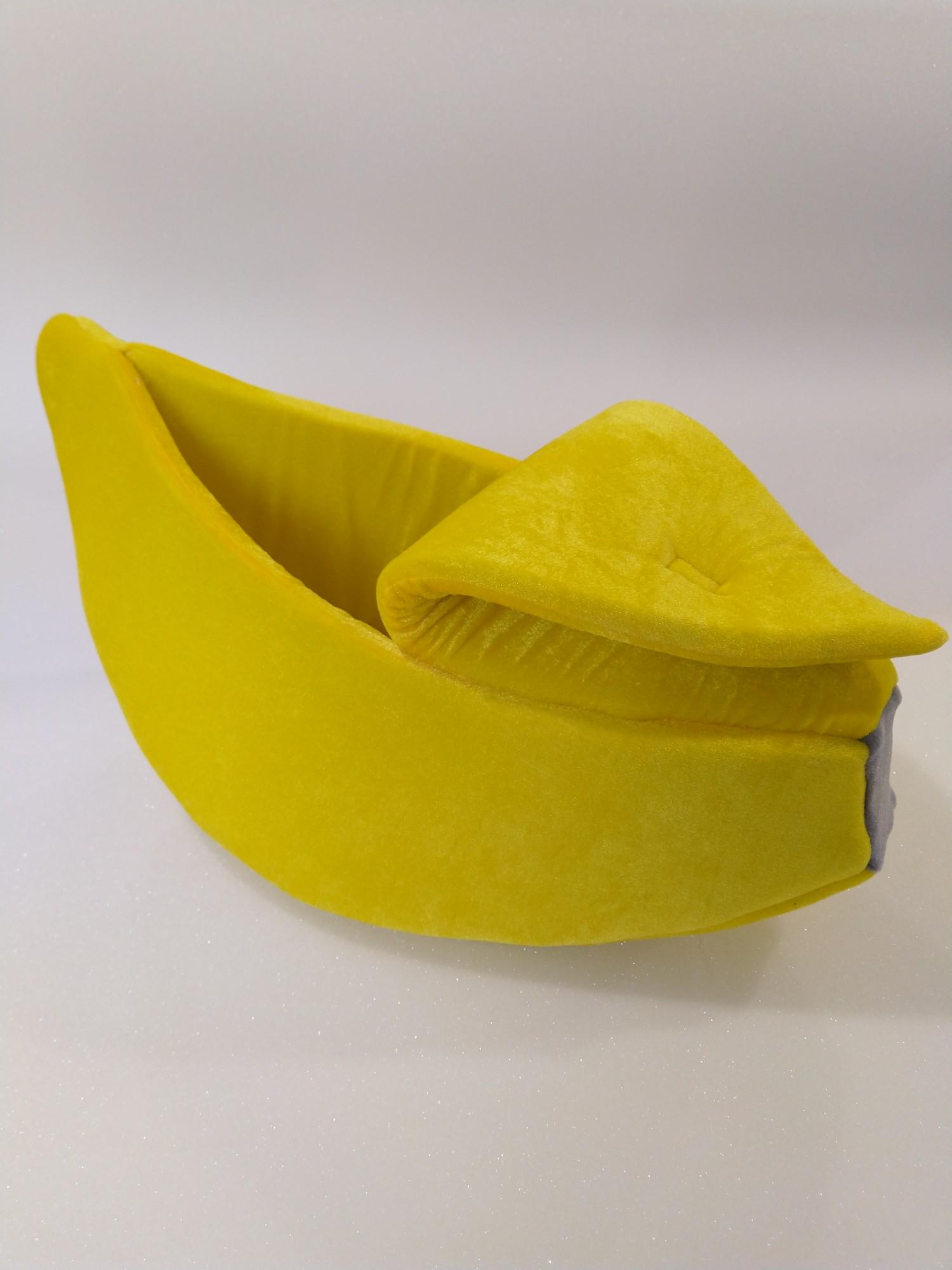 Будиночок-лежак для котів та собак Luх home Банан 54х27х30 см Жовтий (26857629) - фото 1 Будиночок-лежак для котів та собак Luх home Банан 54х27х30 см Жовтий (26857629) - фото 1