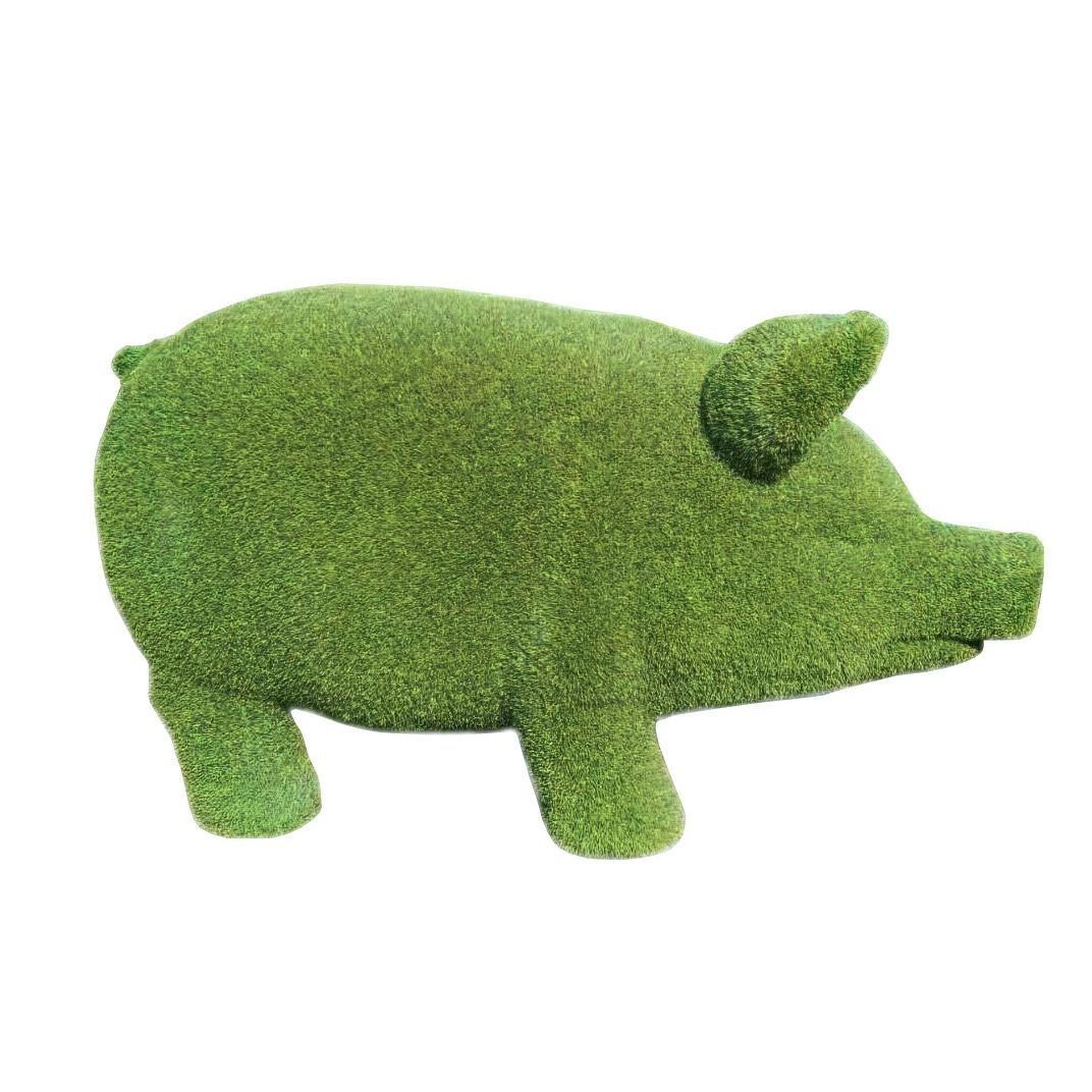 Фігурка декоративна садова Pig 35х15х18 см Green (1010433-Green)