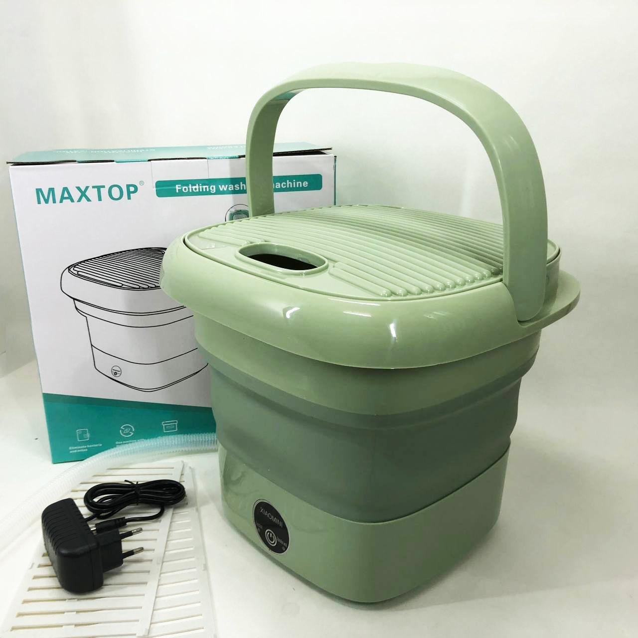 Пральна машина складана MAXTOP silicon washing machine Зелений