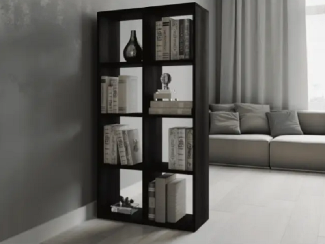 Стеллаж для книг и декора на 8 ячеек Венге темный (P10в) - фото 2 Стеллаж для книг и декора на 8 ячеек Венге темный (P10в) - фото 2