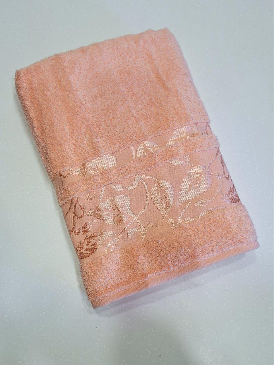 Рушник махровий Cestepe VIP Cotton YESim 90x150 см Світлий корал (1826)