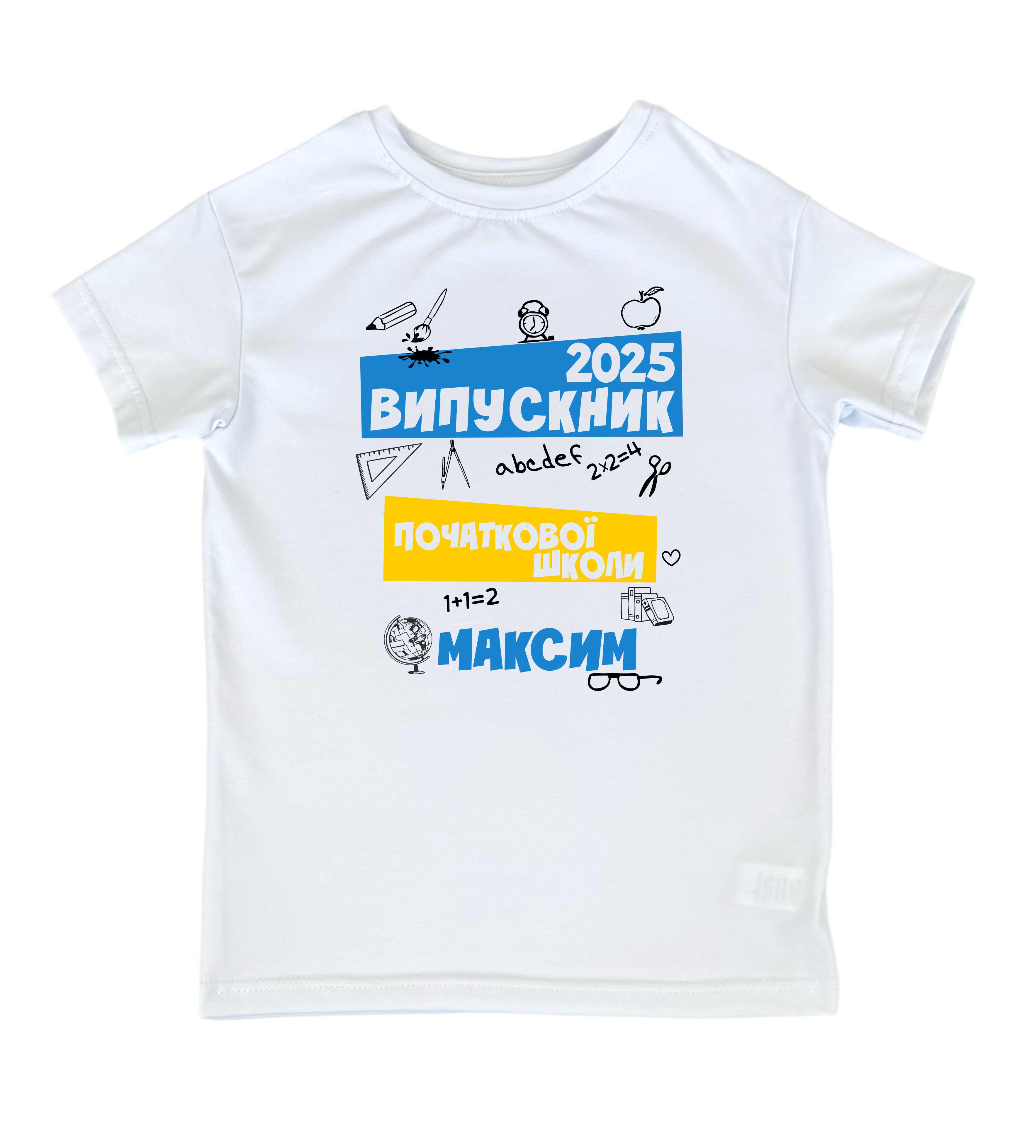 Футболка дитяча TM Spinogriz СПИ2024 Випускник початкової школи 2025 164 см Білий (25552525)