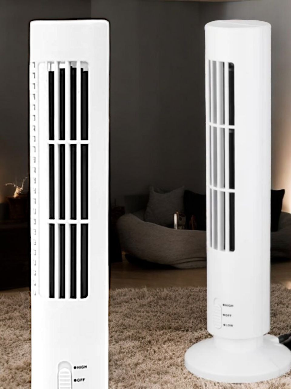 Кондиціонер портативний Башта тихий режим Tower Light Fan від USB (8b1f0d07) - фото 6