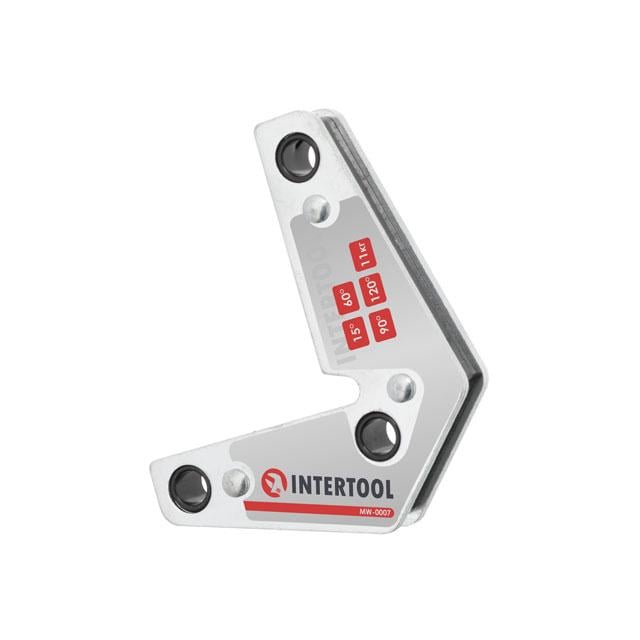 Кутник магнітний для зварювання Intertool MW-0007 15°/60°/90°/120° 11 кг 75х85 мм