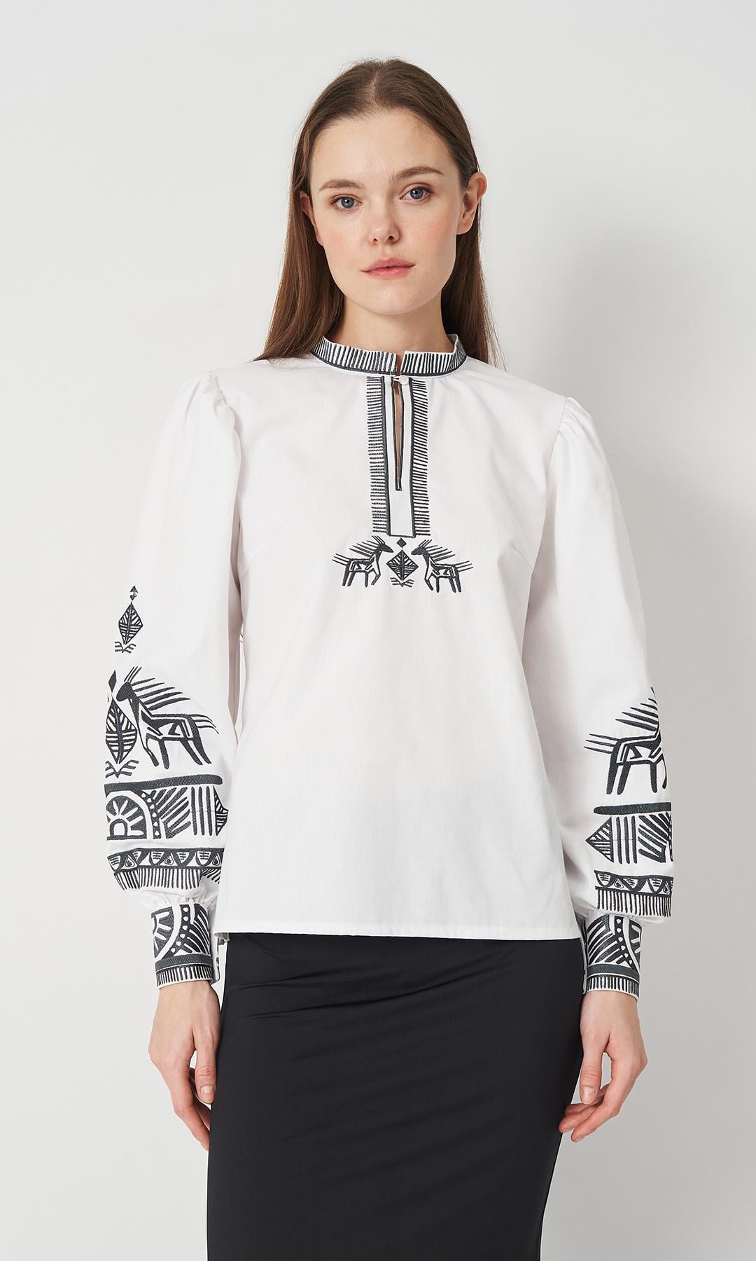 Вишиванка жіноча Вишиваночка р. 58 Білий (545-1)