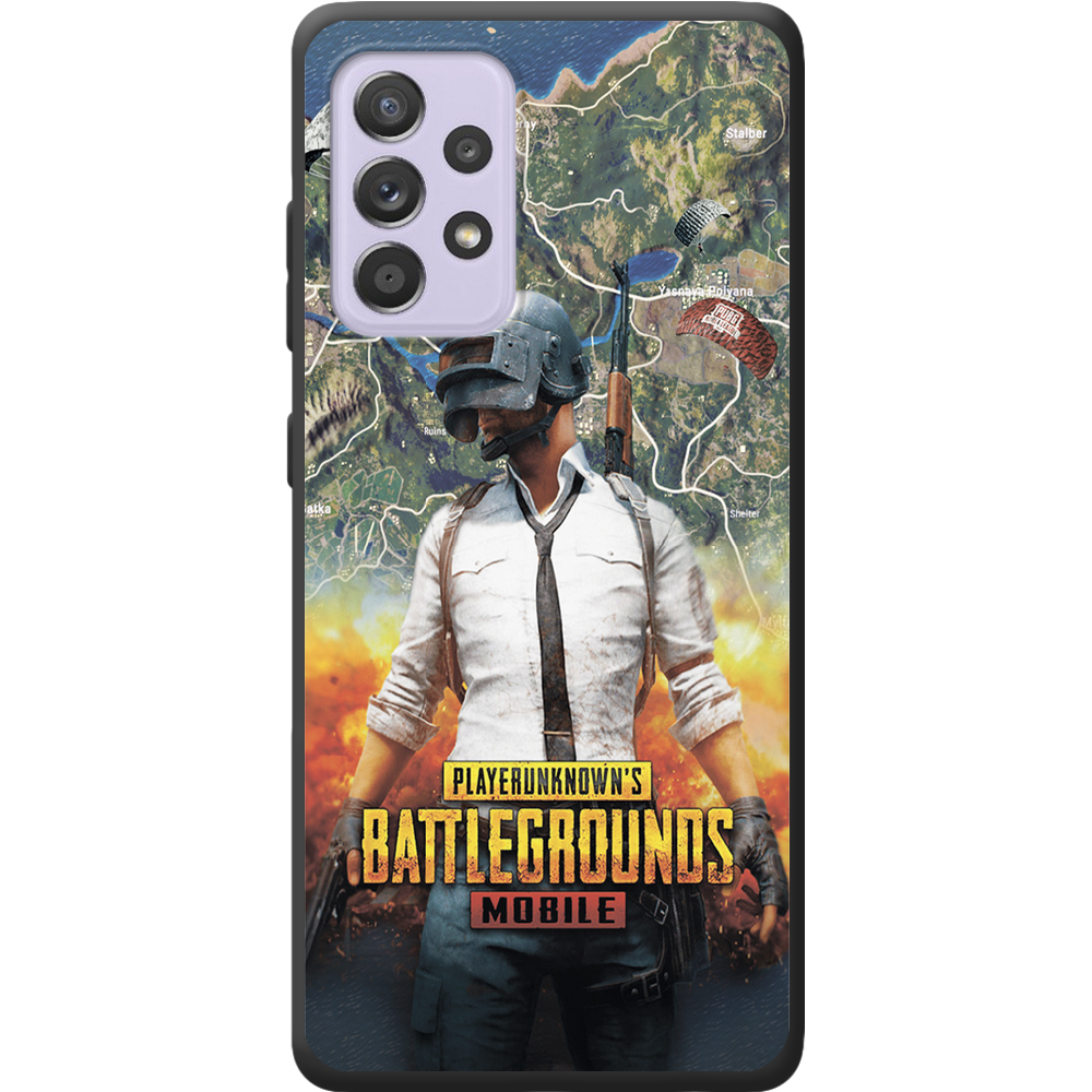 Чохол BoxFace Samsung A525 Galaxy A52 PUBG Mobile Чорний силікон (42075-up2309-42097)